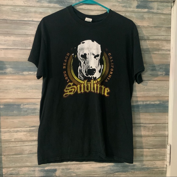 Gildan Other - SUBLIME BLACK DALMATION T SHIRT LONG BEACH CA MED